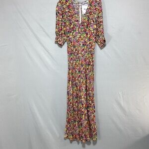 NWT Rixo for Target Size 10  Multicolor Floral Maxi Dress